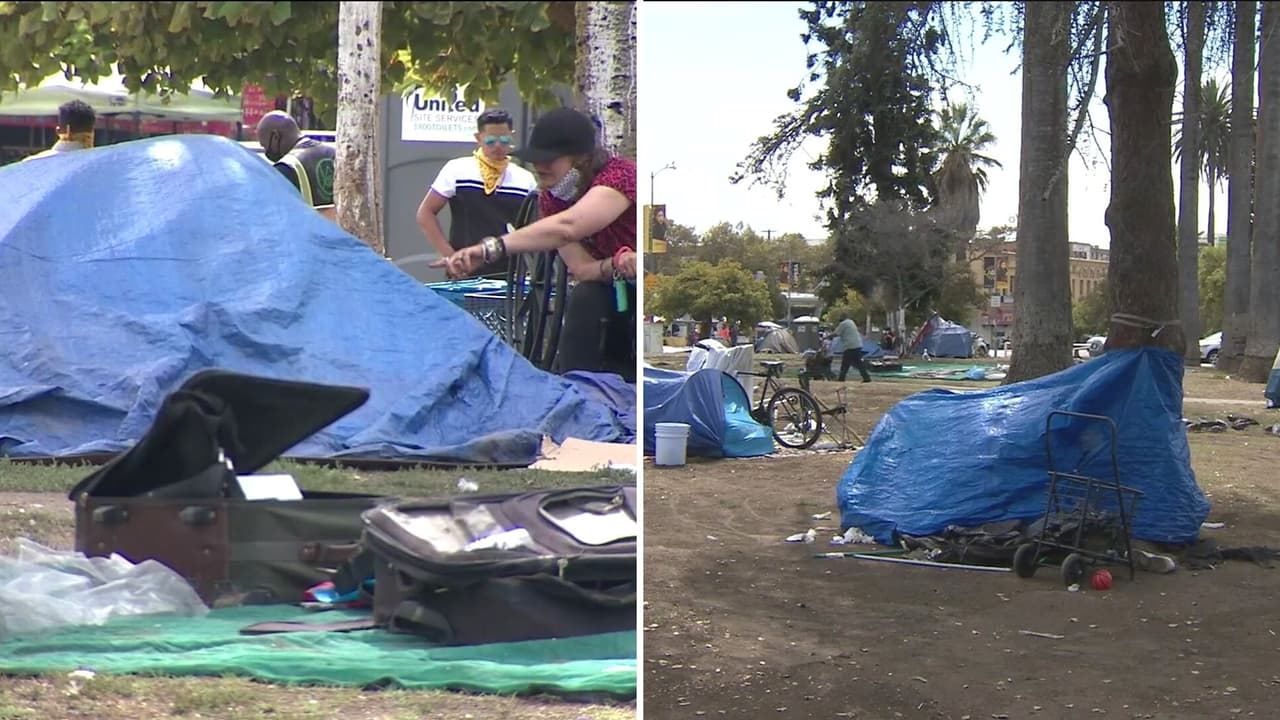 Desamparados que viven en el parque MacArthur tendrán que irse: la ciudad de Los Ángeles planea renovarlo