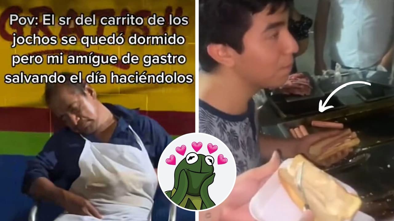 Vendedor de hot dogs se queda dormido y desconocidos atienden puesto por él: conquistan TikTok