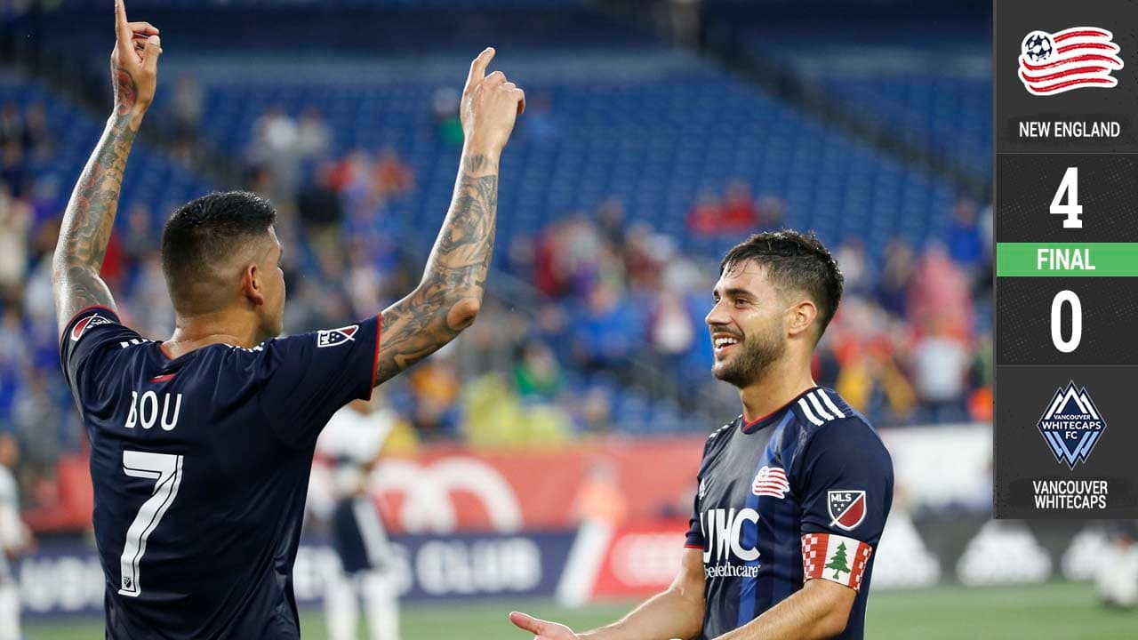 Gustavo Bou debuta con gol en paliza de New England Revolution sobre Vancouver Whitecaps