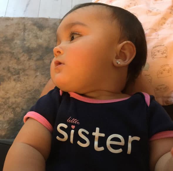 La "little sister" es su estrella en la cuenta de Instagram de la periodista.