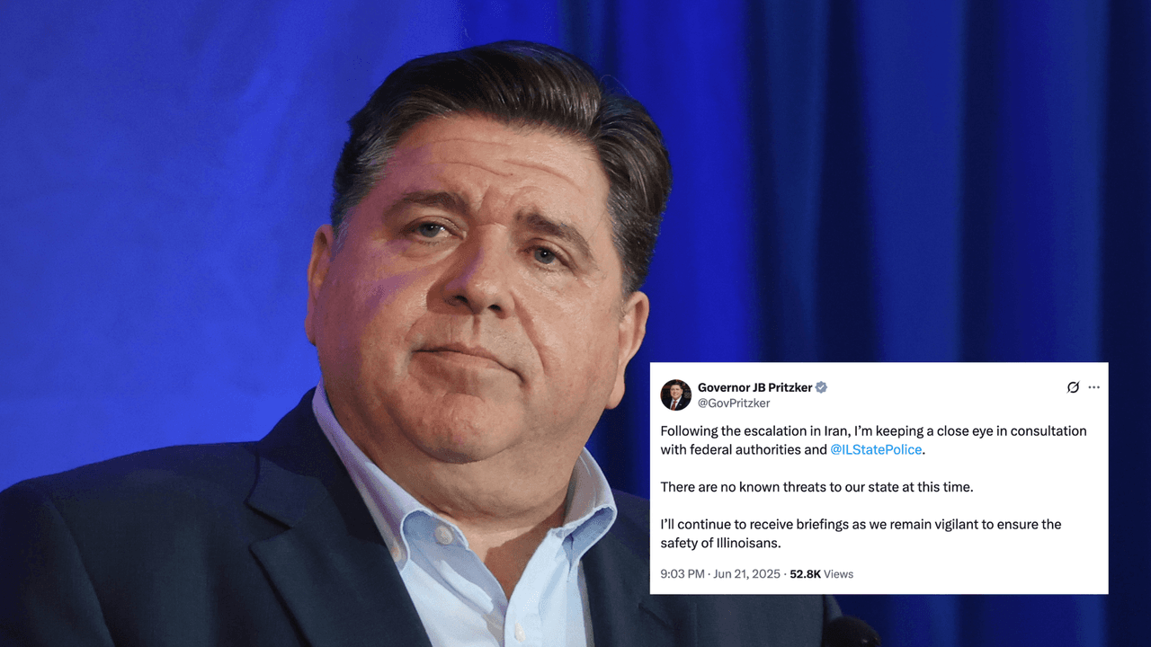 <b>JB Pritzker, gobernador de Illinois</b>
<br>El gobernador demócrata informó sobre la seguridad local y estatal.