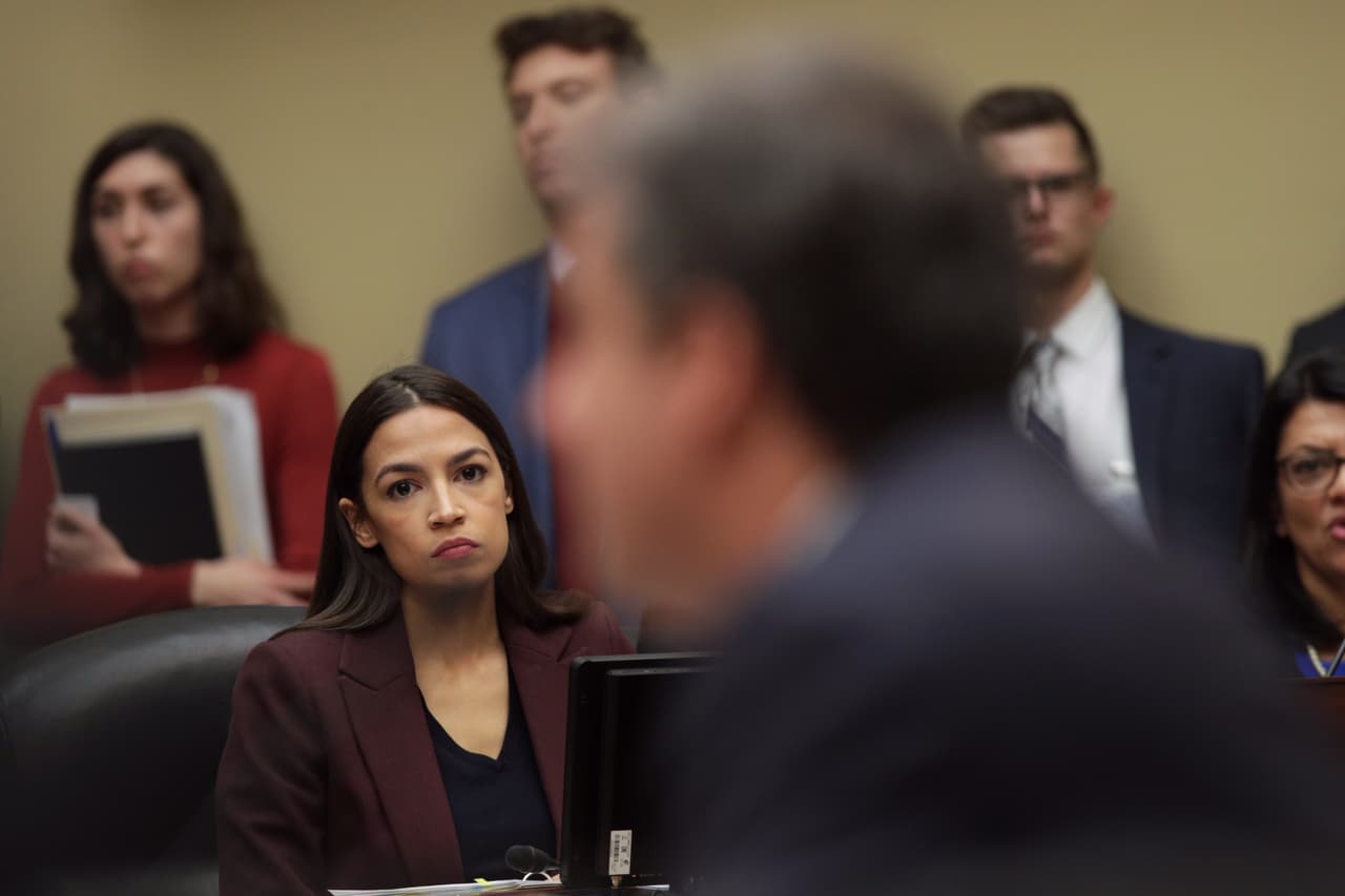 La de Ocasio-Cortez era una de las intervenciones más esperadas de la audiencia.
