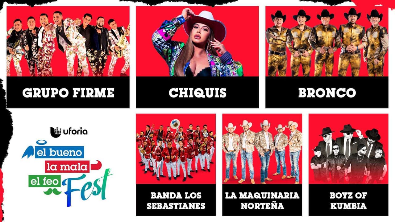 En vivo: Sé parte de El Bueno, La Mala y El Feo Fest con Grupo Firme y muchos otros artistas