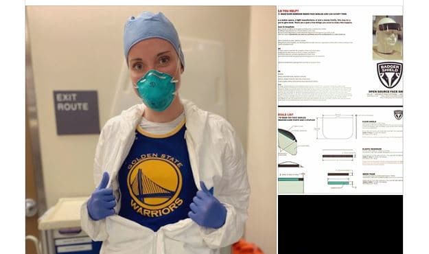 Stephen Curry sorprende a enfermera admiradora de los Warriors