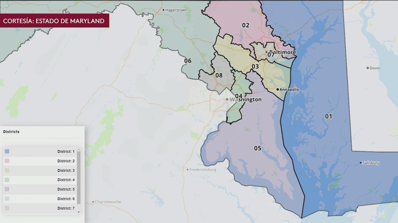 Maryland aprueba nuevo mapa electoral en medio de controversia