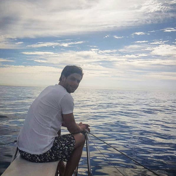 Horacio estaba impactado con el avistamiento de ballenas.