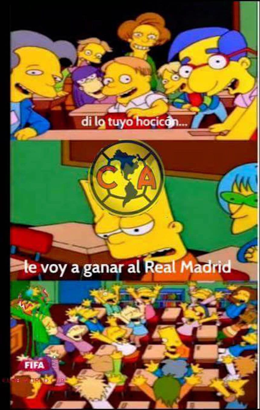 Los memes no perdonaron al América y su derrota ante Real Madrid