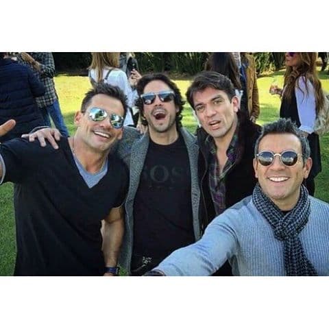 El recién papá Jorge Salinas también se divirtió de lo lindo.