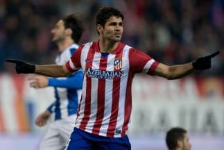 Diego Costa se destapó como goleador con el Atlético y el Chelsea.