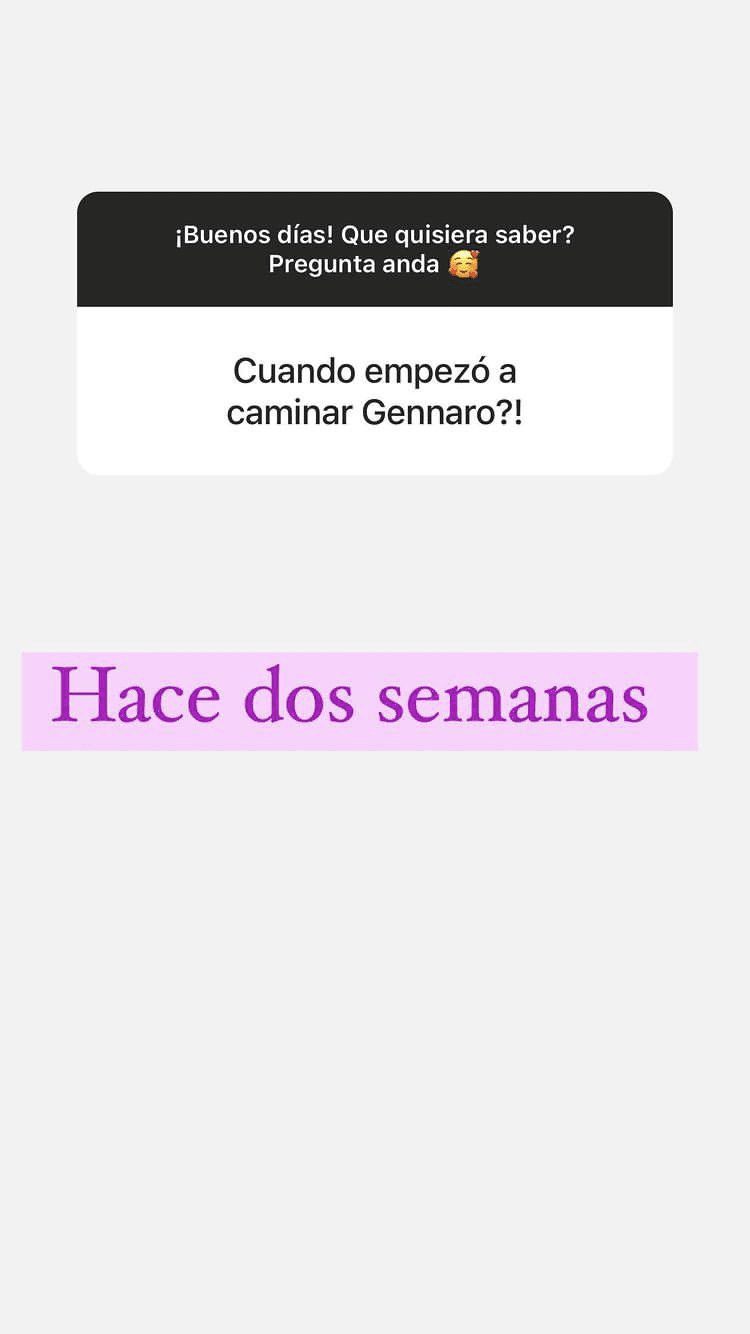 Uno de los momentos más felices que vivió fue cuando su primogénito por fin comenzó a caminar, algo que no dudó de publicar en sus redes sociales.