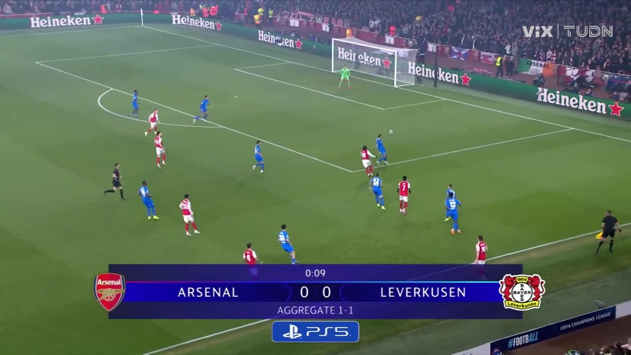 ¡EN VIVO! Arsenal vs Leverkusen en la Champions League