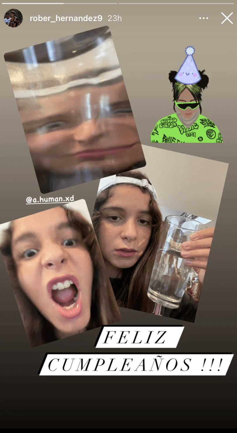 Por su parte, Roberto vive en Guadalajara, donde juega en el equipo de futbol de la UDG, y aprovechó el cumpleaños de su hermana para compartir unas divertidas imágenes en sus historias de Instagram.