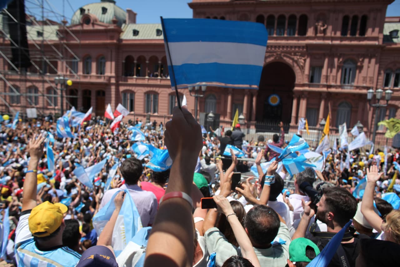 Militantes de Cambiemos.