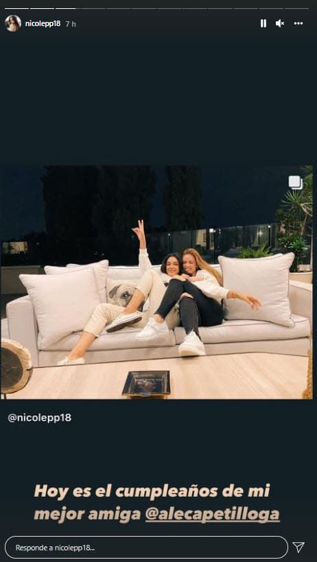 Incluyó los de su mejor amiga 
<b>Nicole Peña Pretelini</b>, la hija menor del expresidente de México, Enrique Peña Nieto.
<br>