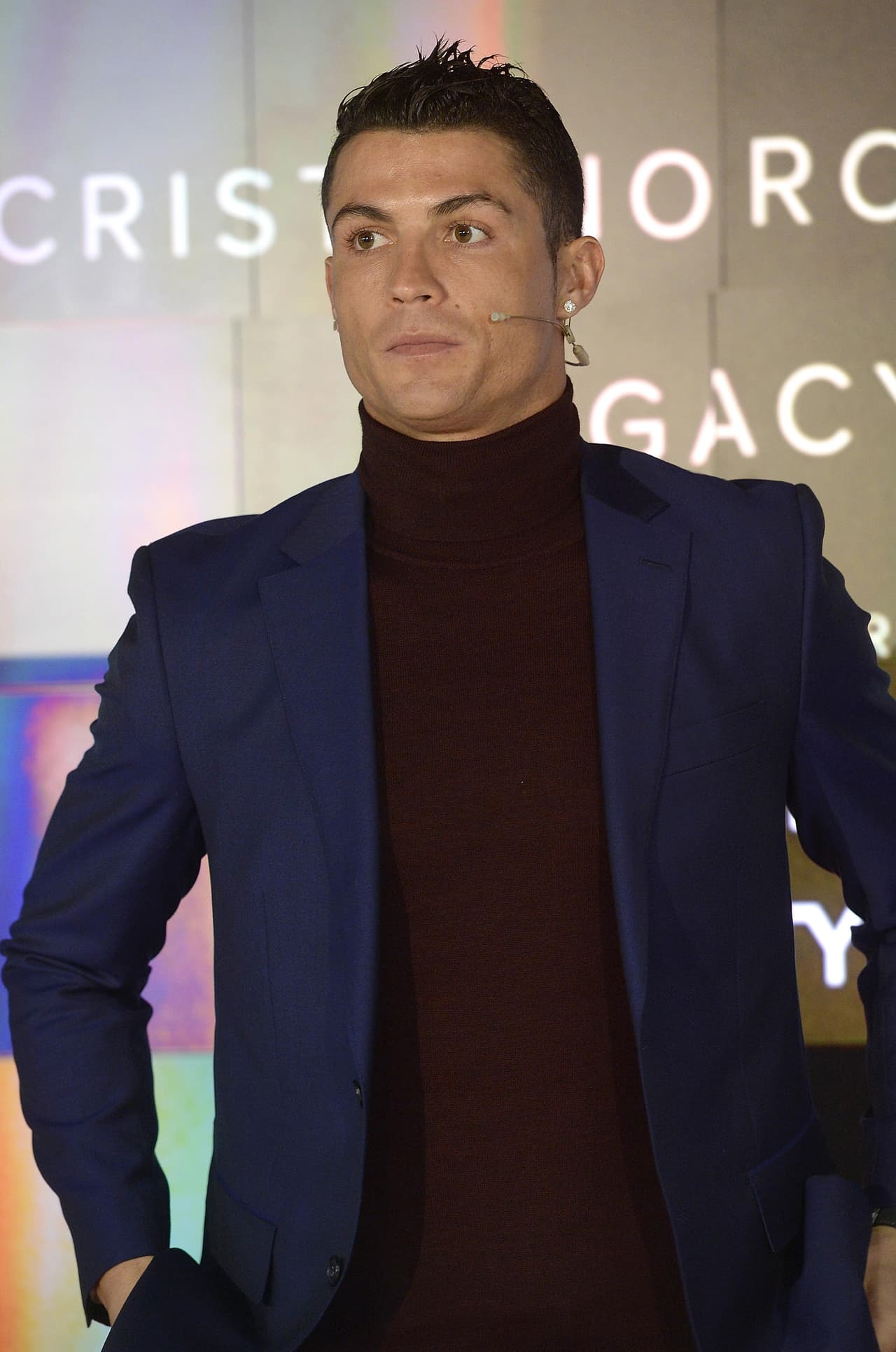 Cristiano Ronaldo presentó su fragancia 'Legacy' en Madrid.