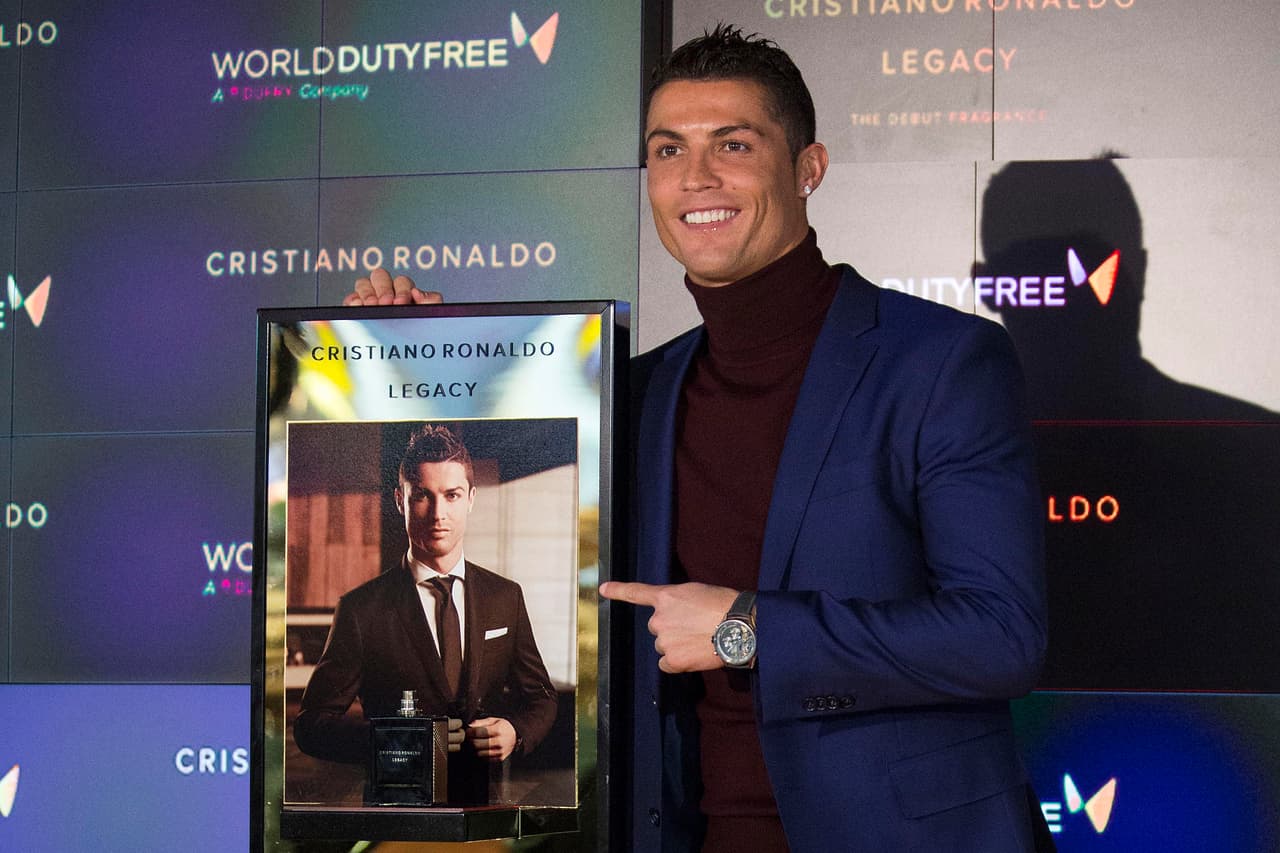Cristiano Ronaldo presentó su fragancia 'Legacy' en Madrid.