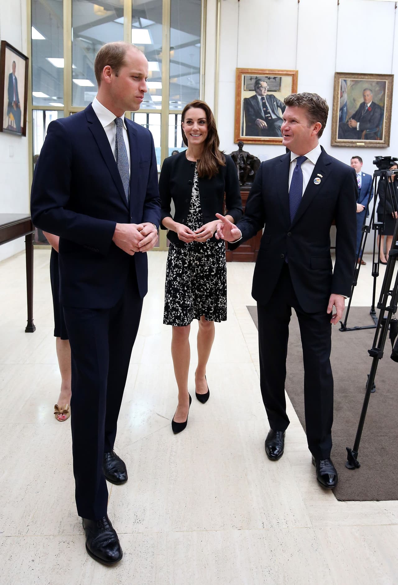 La pareja real acudió a la embajada de Estados Unidos en Londres.