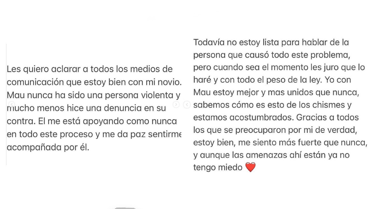 Paula Levy desmiente que su novio Mauricio Moctezuma la agredió.