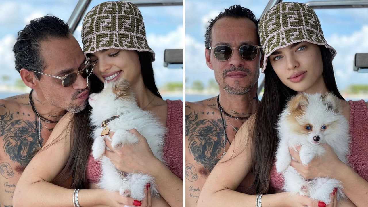 Marc Anthony y Nadia Ferreira presentan a su "bebé".