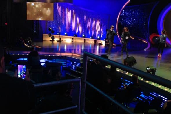 Así luce el escenario antes del gran show.