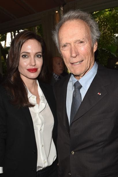 Angelina con Clint Eastwood