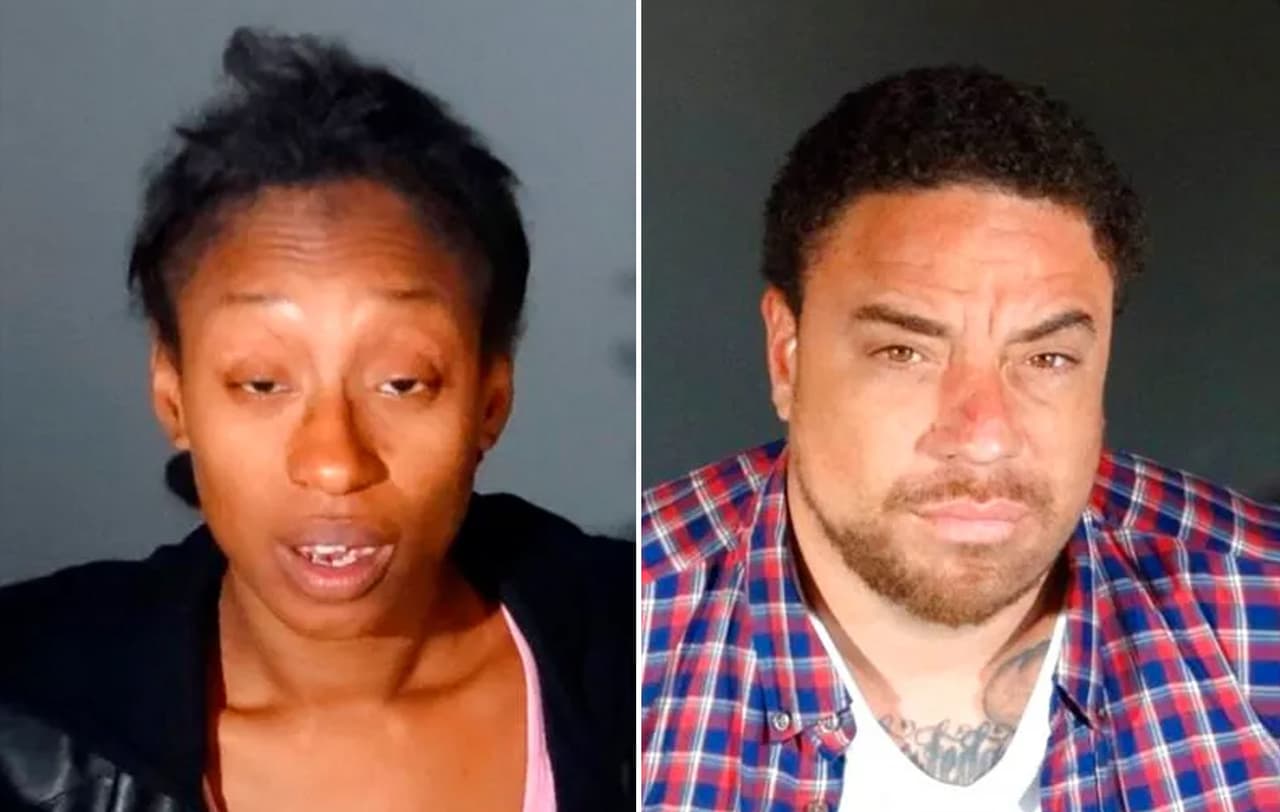 Adam Manson y Kiana Williams, los padres del bebé desaparecido que se cree está muerto.