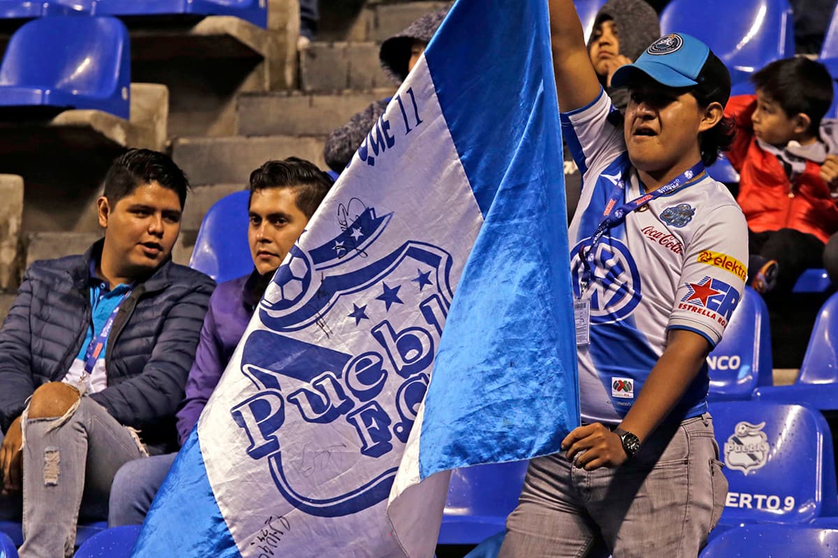 Los fanáticos del Puebla celebraron su tercera victoria del Apertura 2018.
