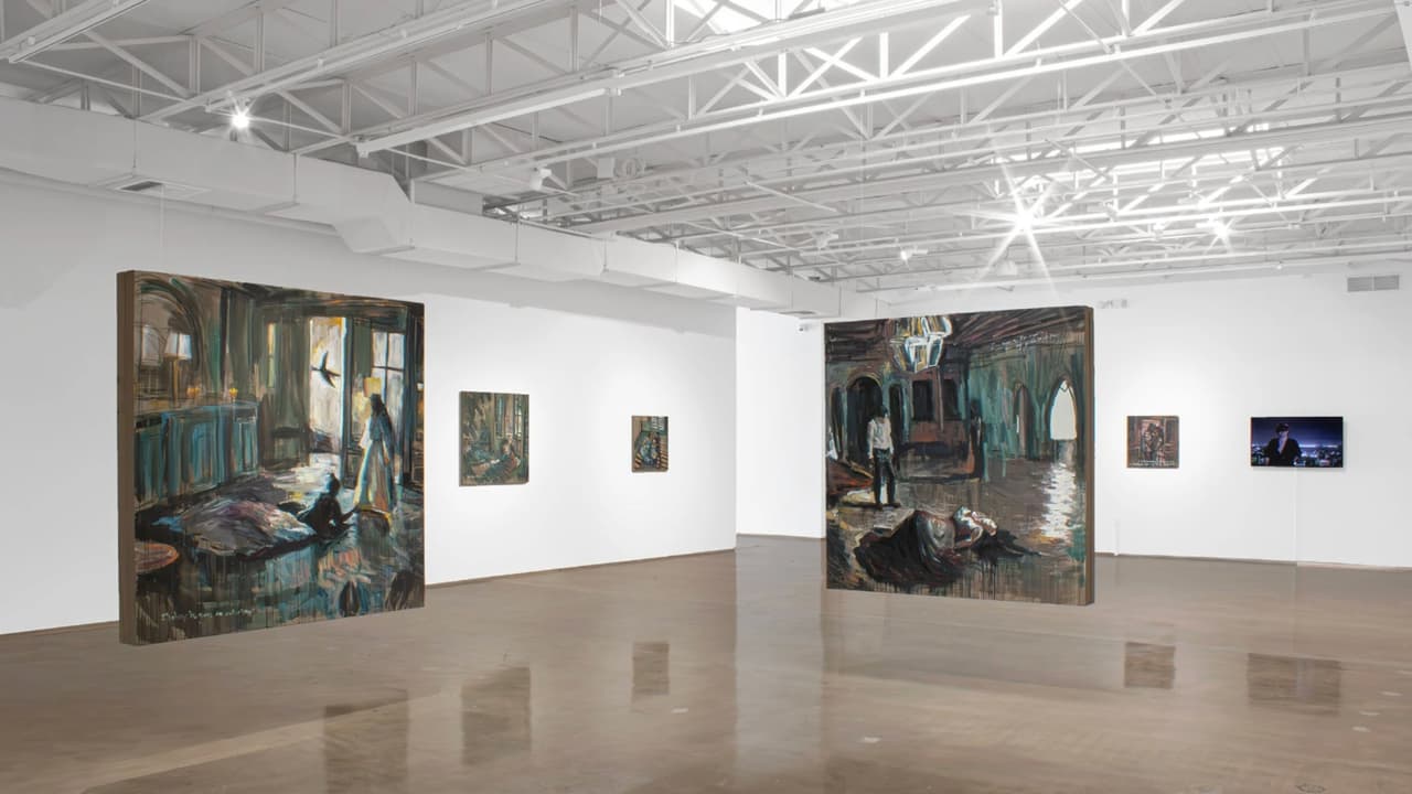 "We danced as if no one had ever invented endings" exhibición de pinturas de la brasileña Panmela Castro se muestra en Piero Atchugarry Gallery. Dirección: 5520 NE 4th Ave, Miami.