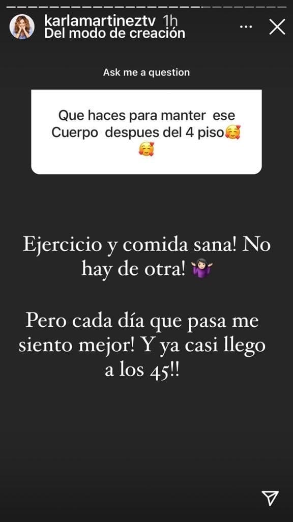 Con el paso del tiempo, la conductora se ha mantenido enfocada en llevar una vida mucho más saludable y sentirse plena con base en ejercicio y buena alimentación.