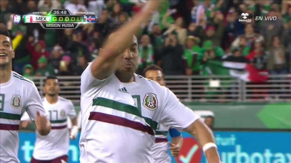 ¡GOOOL! Marco Fabián anota para Mexico