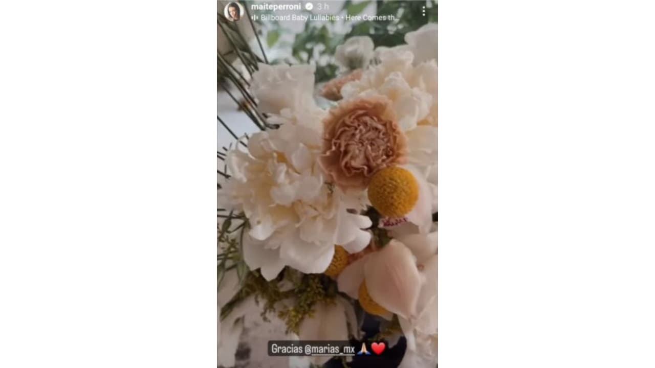 Maite Perroni muestra el regalo que recibió tras convertirse en mamá.