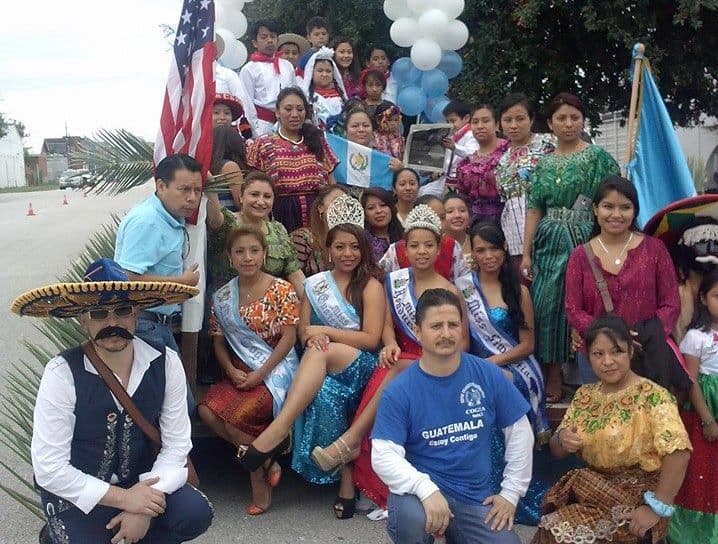 El activista Rolando Gramajo durante una actividad en defensa de los derechos de los inmigrantes