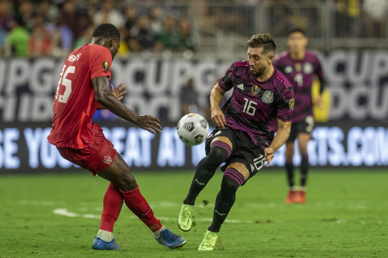 Orbelín pineda (45+2) y Héctor Herrera (90+8) se encargan de anotar en el sufrido triunfo de México 2-1 sobre a Canadá.