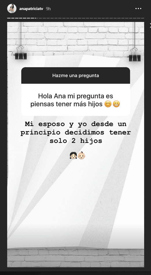 La conductora respondió a preguntas de sus seguidores en Instagram.