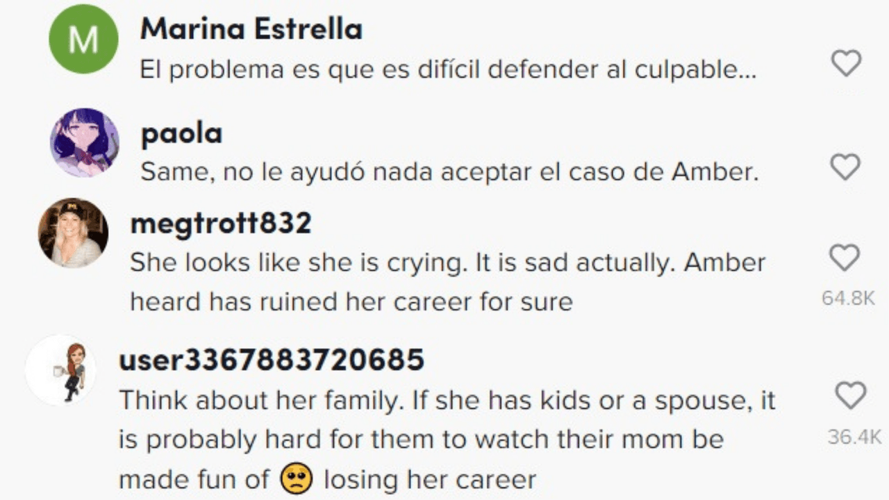 Las opiniones en TikTok