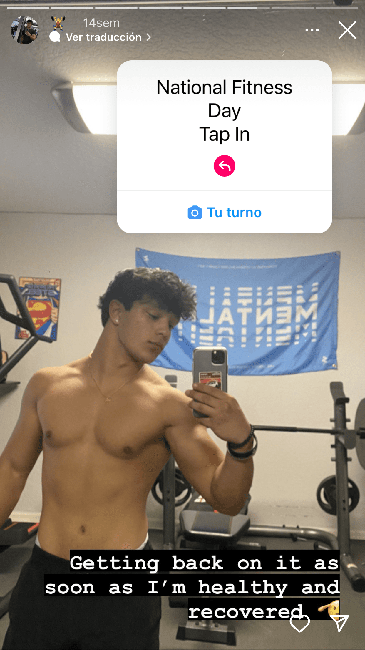 Ya tiene 17 años y le gusta mucho hacer deporte, algo que ya se nota en la tonificación de sus músculos. 
<br>