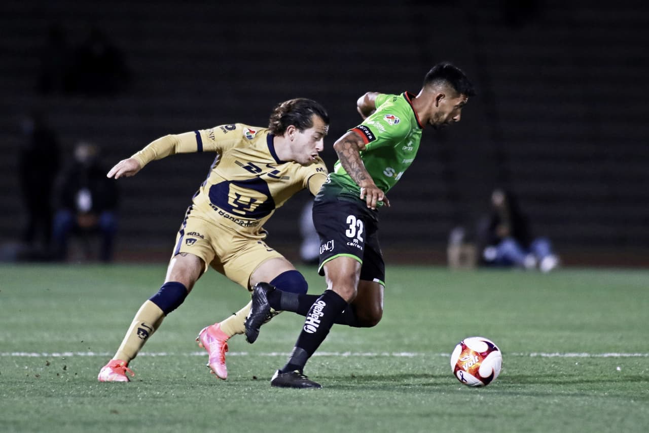 Ariel Matías abrió el marcador para los fronterizos a los 17’ de juego. Ignacio Dinenno (55’) marcó para emparejar los cartones. Ambas escuadras llegaron a 9 unidades y al momento están fuera de zona de repechaje. La siguiente fecha, Juárez visitará a Necaxa y Pumas hará lo propio con San Luis.