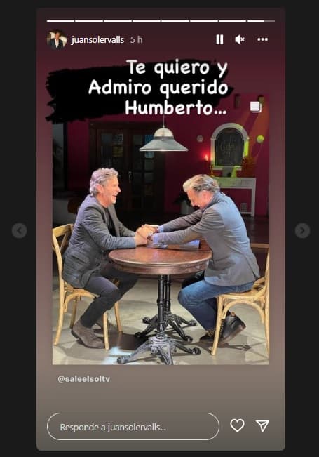 En redes sociales, Humberto Zurita y el protagonista de
<a href="https://www.vix.com/es-es/detail/series-1556?utm_medium=internal_referral&utm_source=univision&utm_campaign=breaking_news&utm_content=ed_entertainment&utm_term=slideshow" target="_blank">Cañaveral de Pasiones (que puedes ver en ViX)</a> dejaron claro que actualmente sostienen una gran amistad, ya que se expresaron su aprecio.
<br>