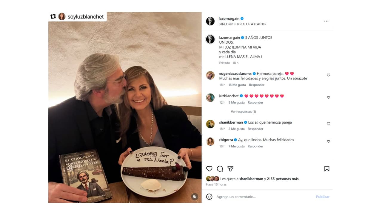 Así celebraron su aniversario.