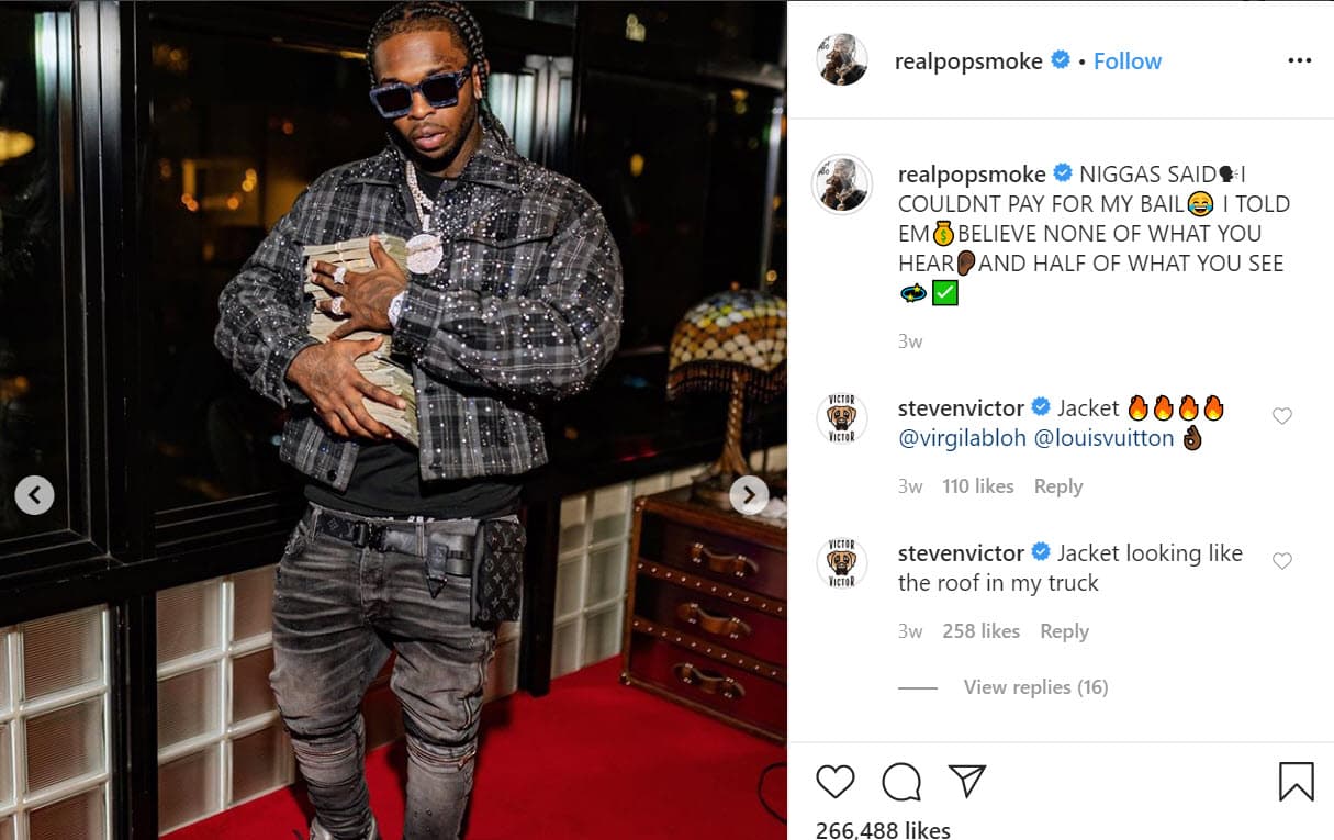 Otro detalle que se precisó es que horas antes de ser asesinado, Pop Smoke fue asaltado junto con un amigo en el camino que lleva a la casa en donde le dispararon. El acompañante del músico traía "una fortuna en billetes", según TMZ. 
<br>