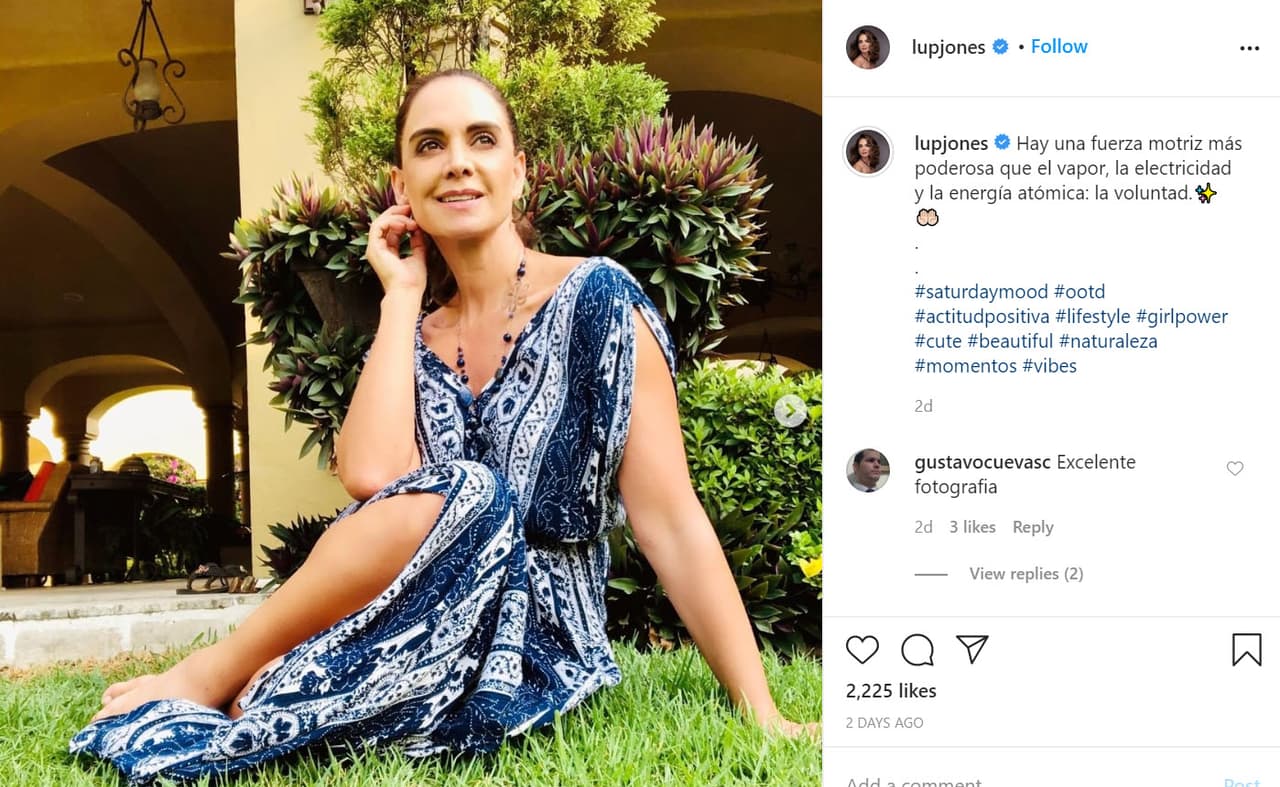 Un día antes del fallecimiento de su padre, publicó 
<b><a href="https://www.instagram.com/p/CBq9Tqwgk8e/" target="_blank">esta foto </a></b>en Instagram en la que escribió: "Hay una fuerza motriz más poderosa que el vapor, la electricidad y la energía atómica: la voluntad".
<br>