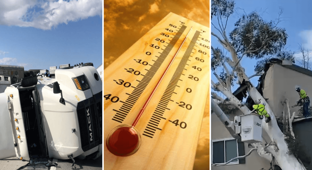 Vientos de Santa Ana amenazan con incendios para el feriado de Thanksgiving en el sur de California