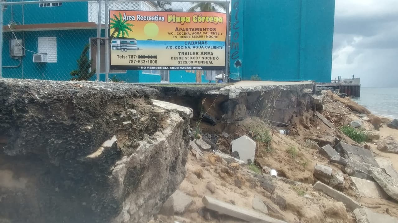 El área de Córsega ha perdido en los pasados años gran parte de su arena y costa.