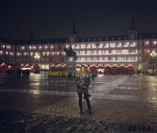 Quiso captar cada momento de su estancia en la 'Madre Patria'.