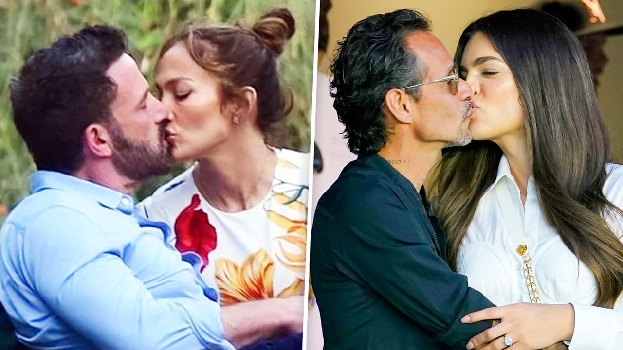 Marc Anthony y Nadia Ferreira se dan apasionado beso en público mientras su ex JLo goza de Ben Affleck
