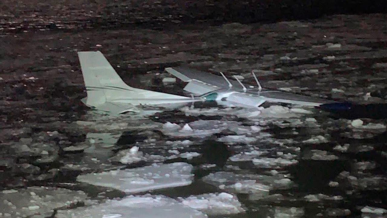 “Otro milagro en el Hudson”: Avioneta cae en el río Hudson dejando dos heridos