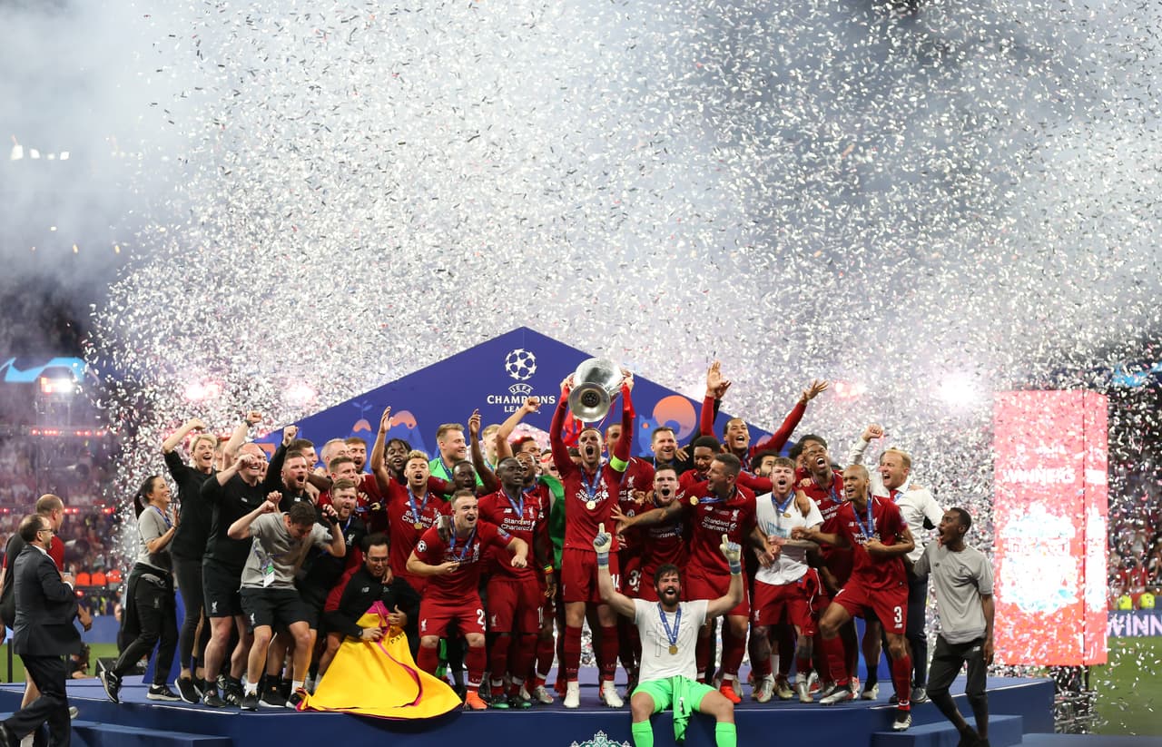 Liverpool es el vigente campeón de la Champions League, venció 2-0 al Tottenham con goles de Salah y Origi.