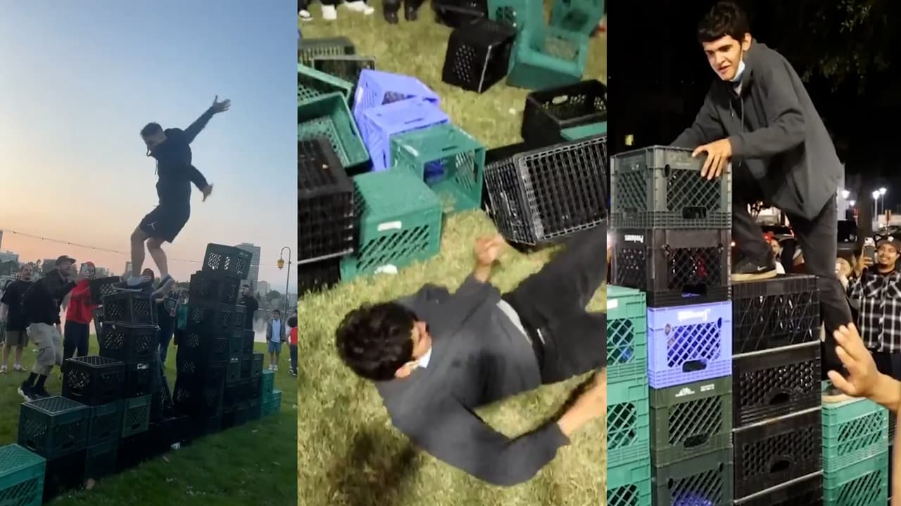 'Milk Crate Challenge': el peligroso reto de Tik Tok que podrían estar haciendo tus hijos y con el que hay que tener cuidado