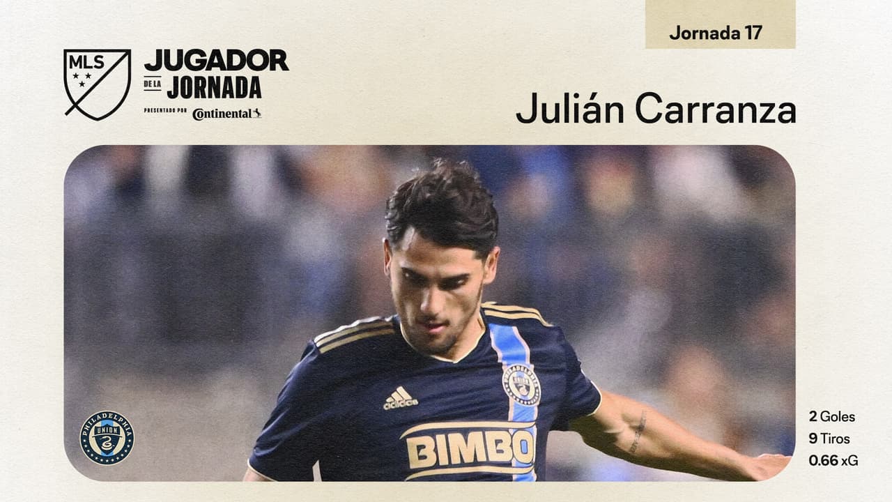 Repite con doblete: Julian Carranza vuelve a ser Jugador de la Jornada