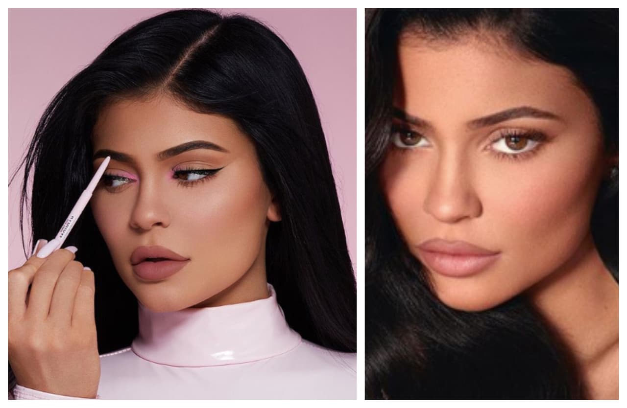 KYLIE JENNER.- Sin duda una experta en cejas y maquillaje es la hermanita de Kim Kardashian, quien se ha convertido en una magnate de la industria de la moda gracias a su línea de maquillajes y entre los cuales vende alternativas para tener una ceja perfecta.